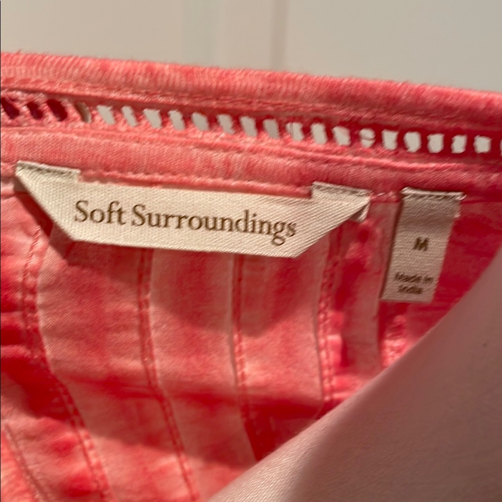 Soft Surroundings Pink Tank Top with Pintuck Details - Picture 8 of 10